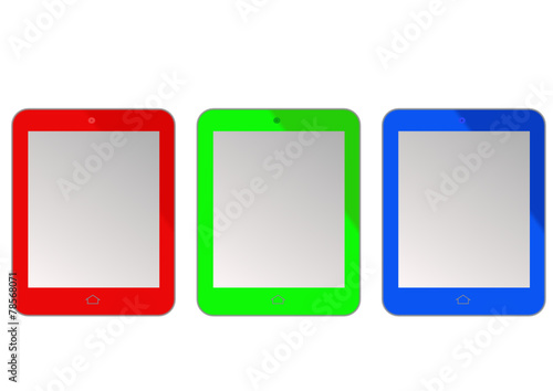 coloured tablet