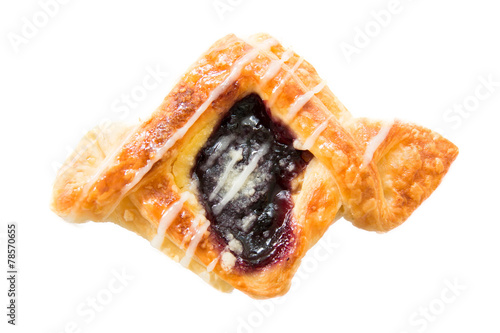 Danish pastry with blueberry