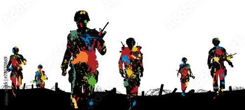 Paintball troops photo