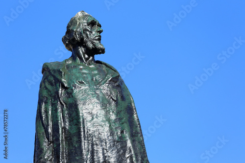 Monument of Jan Hus on the Oldtown Square in Prague