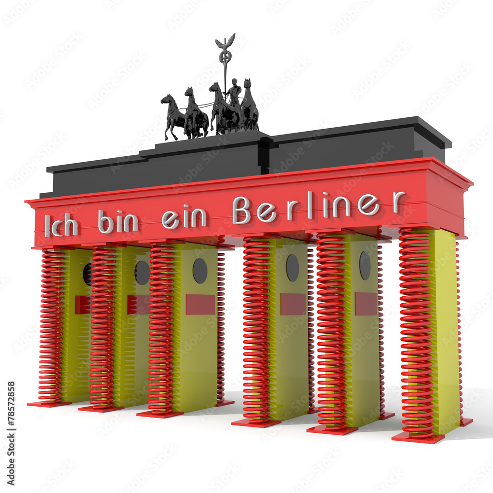 Obraz premium Porta di Brandeburgo 3D