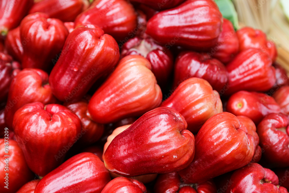 pile of rose apple fruit pile of rose apple fruit