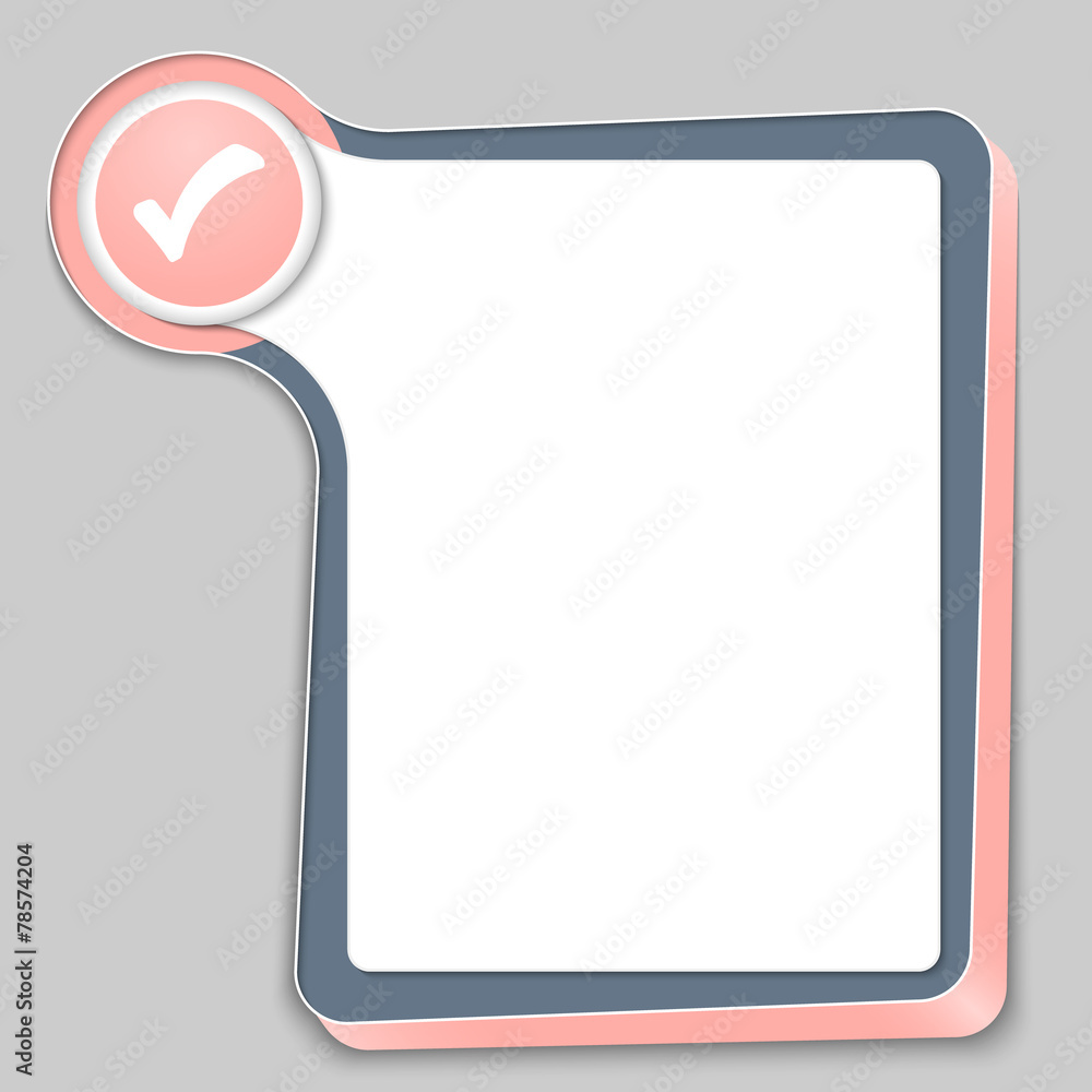 abstract box for any text and check box abstract box for any text and check box