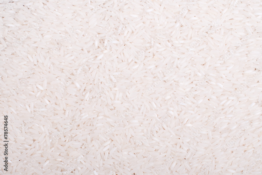 uncooked rice expanded in the background