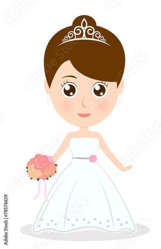 wedding cartoon character eps 10 vector illustration