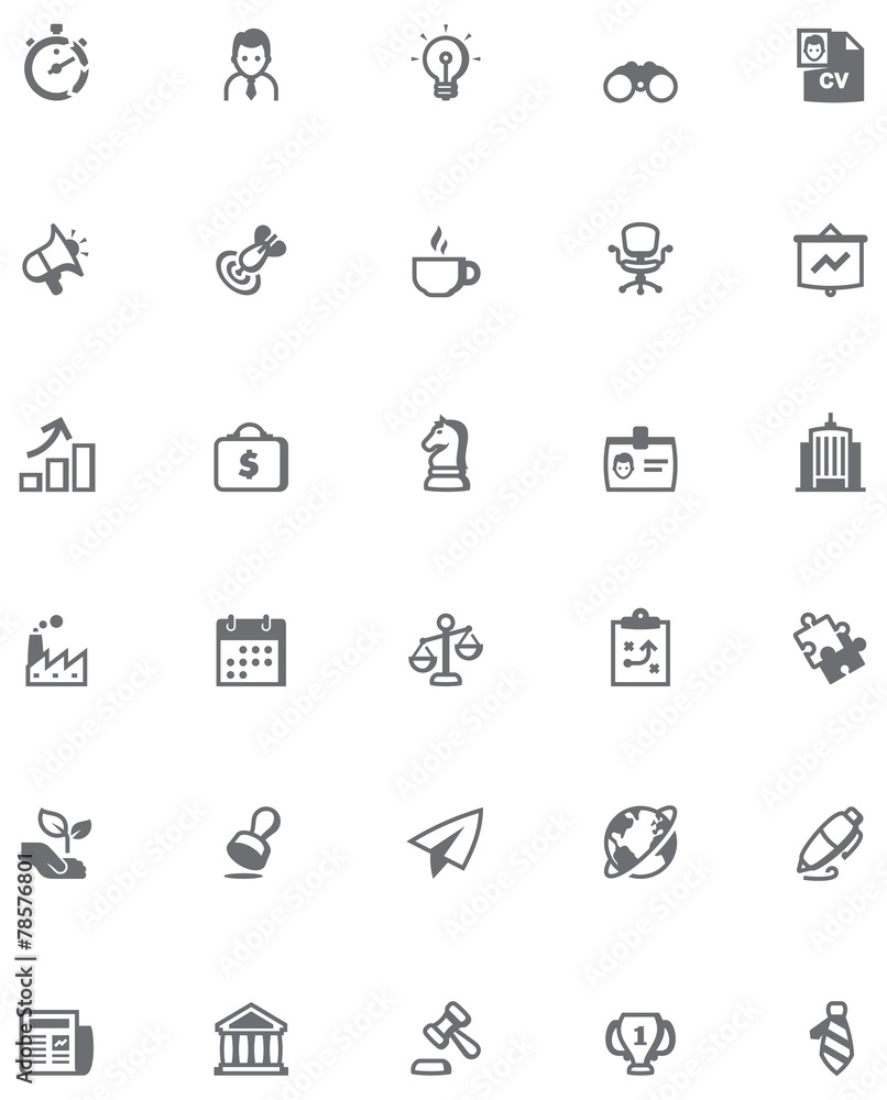 Vector business icon set