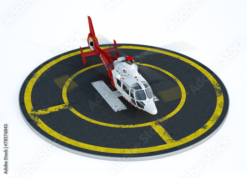 фотографія Helicopter on helipad