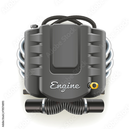 Engine with Cover