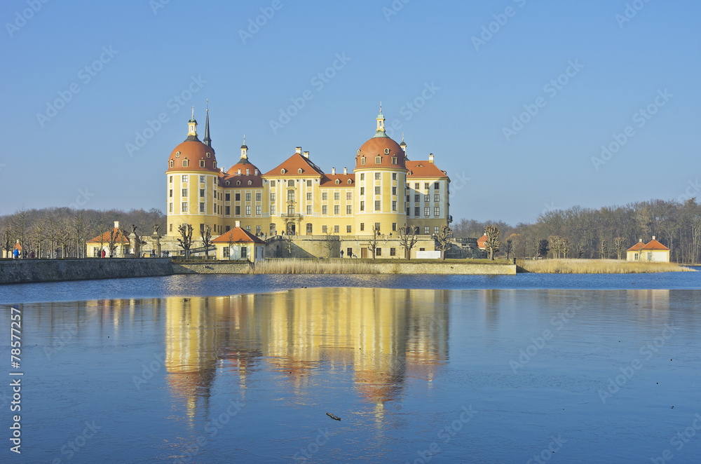 Schloss Moritzburg bei Dresden in Sachsen, Deutschland
