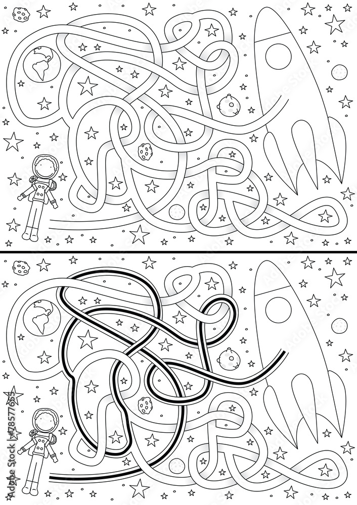 Astronaut maze Astronaut maze