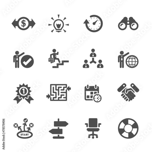 business icon set, vector eps10