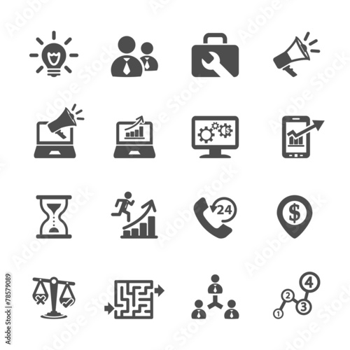 business and management icon set 8, vector eps10