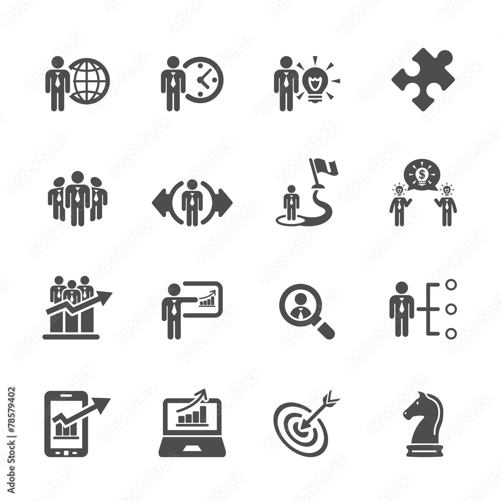 business and strategy icon set 3, vector eps10