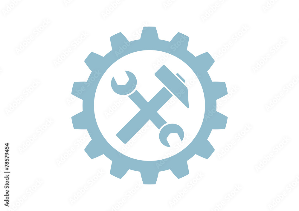 Industrial vector icon on white background Industrial vector icon on white background