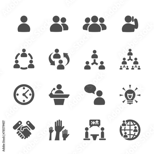 business and management icon set 7, vector eps10