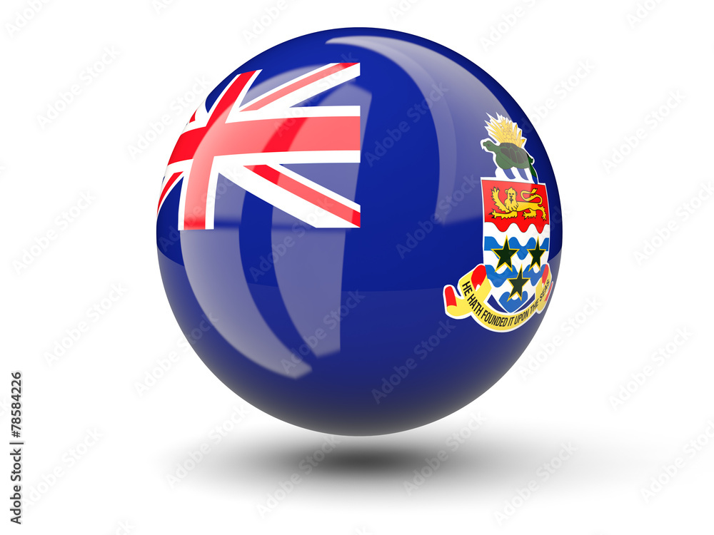 Round icon of flag of cayman islands Round icon of flag of cayman islands