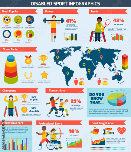 Disabled Sports Infographics