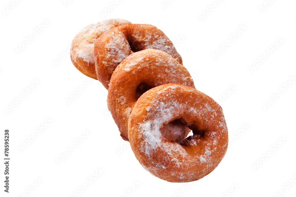 donuts on white
