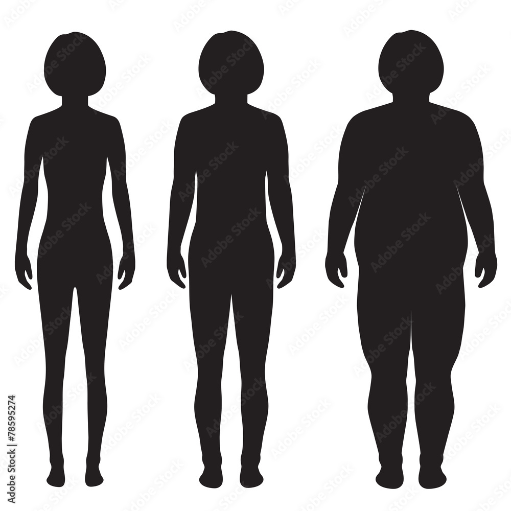 vector fat body, weight loss, overweight silhouette illustration vector fat body, weight loss, overweight silhouette illustration