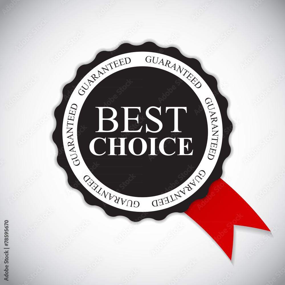 Best Choice Golden Label Vector Illustration Best Choice Golden Label Vector Illustration