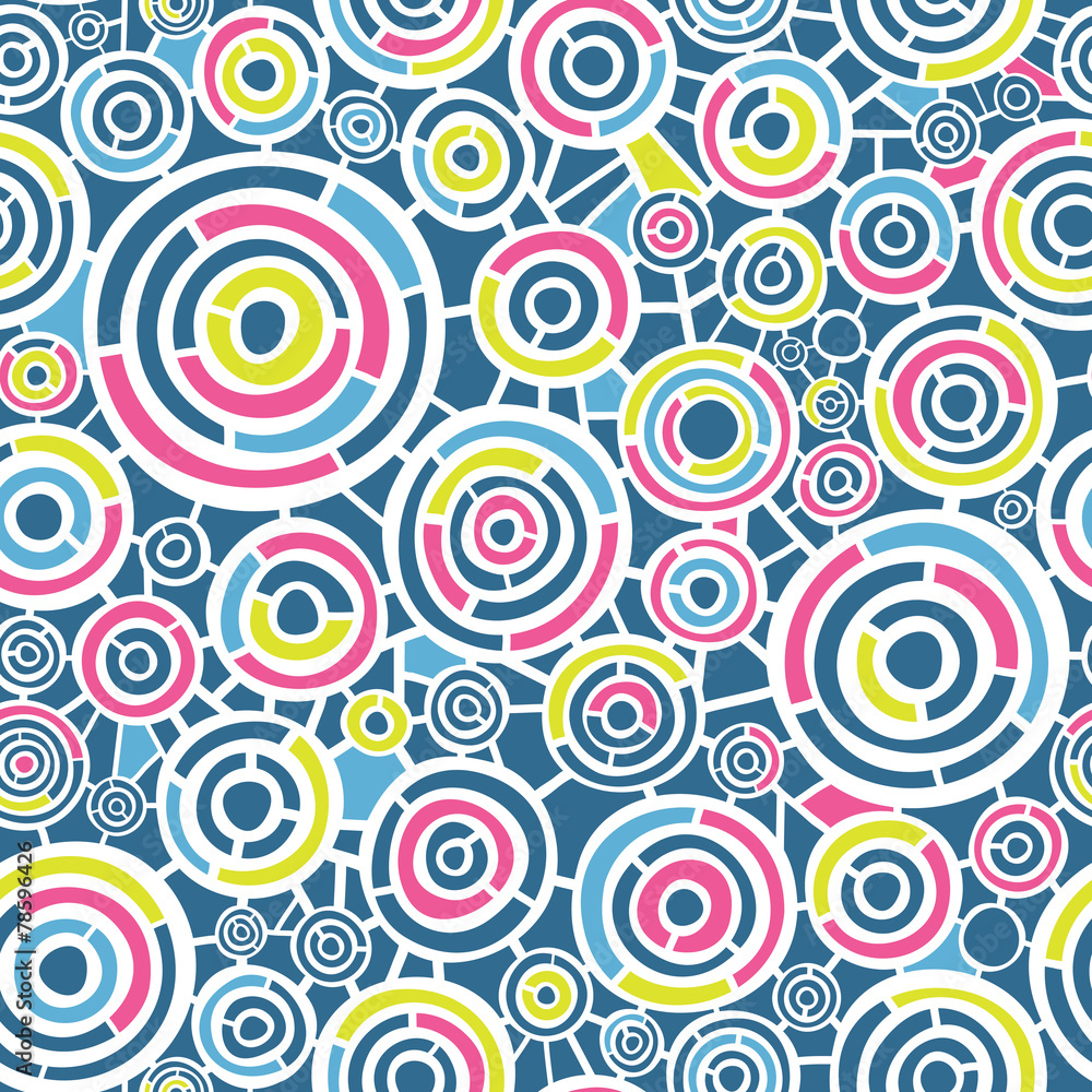 Abstract retro pattern with circles