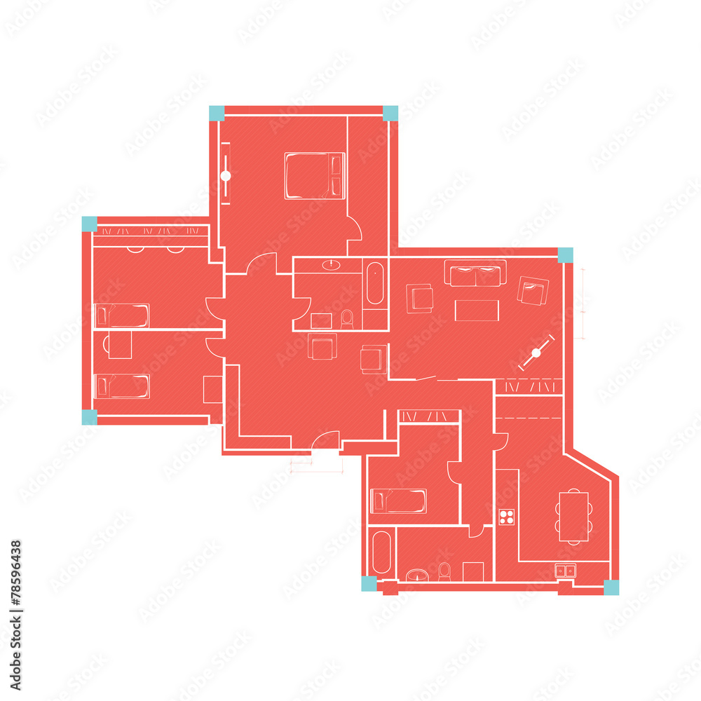 Vector architectural background