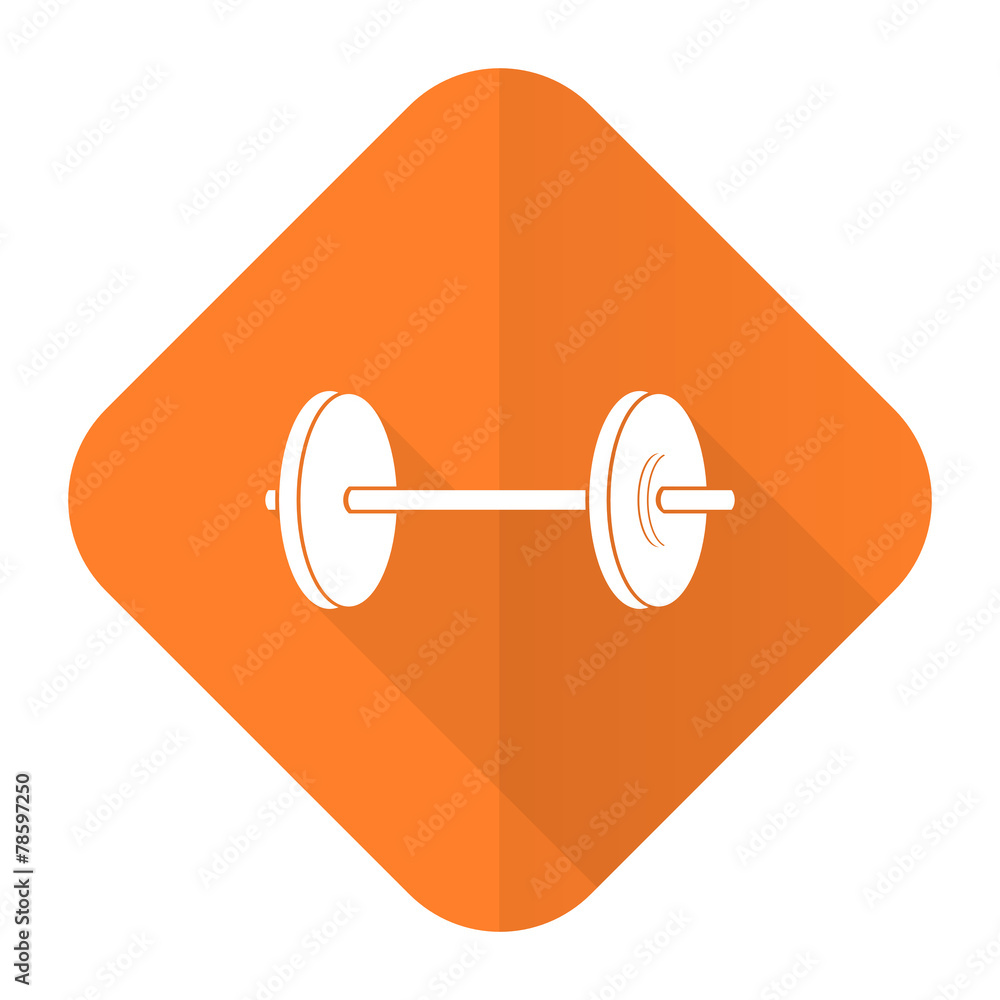 fitness orange flat icon fitness orange flat icon
