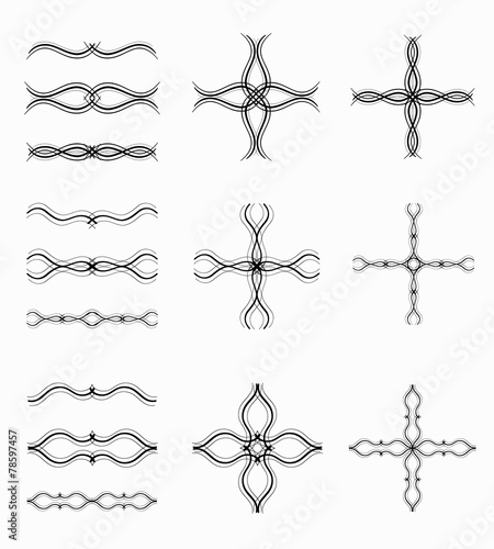 Calligraphic elements