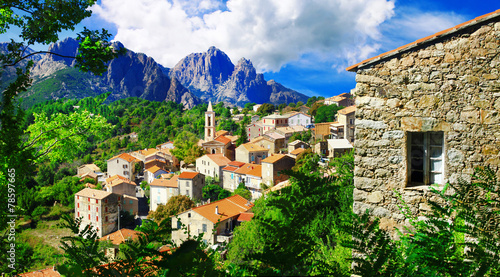 stunning mountain villages of Corsica - Evisa photo