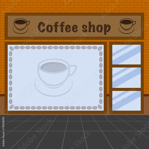 Illustration of coffee shop