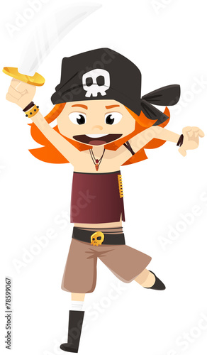 Pirate girl à l'abordage