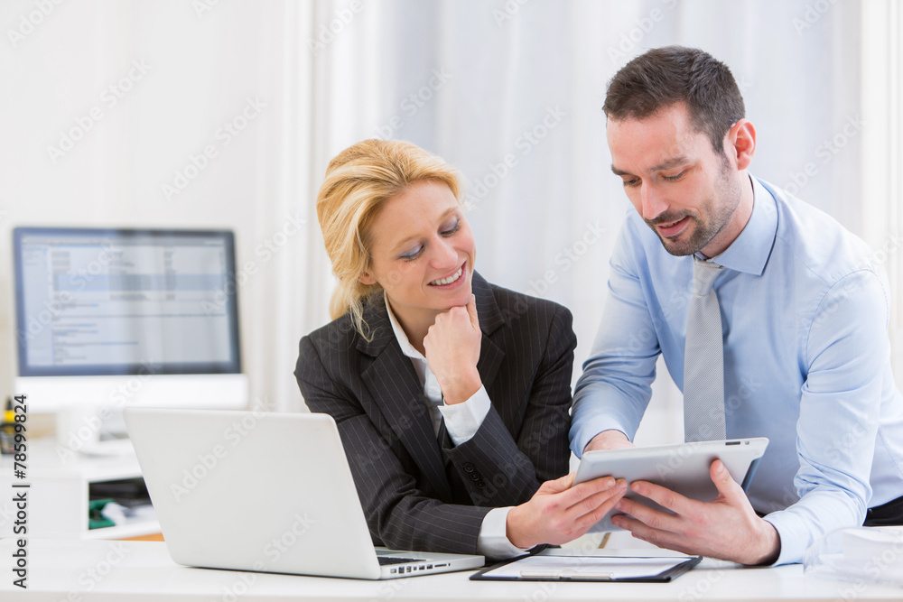 Engineer and architect working at the office Engineer and architect working at the office