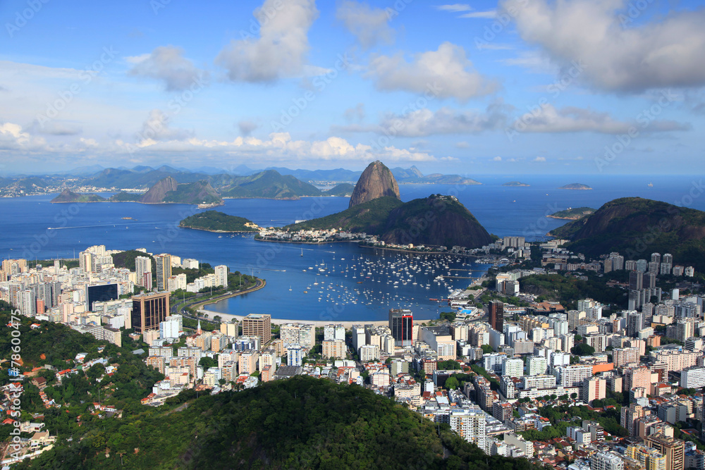 Naklejka premium Scenic landscape of Rio De Janeiro city