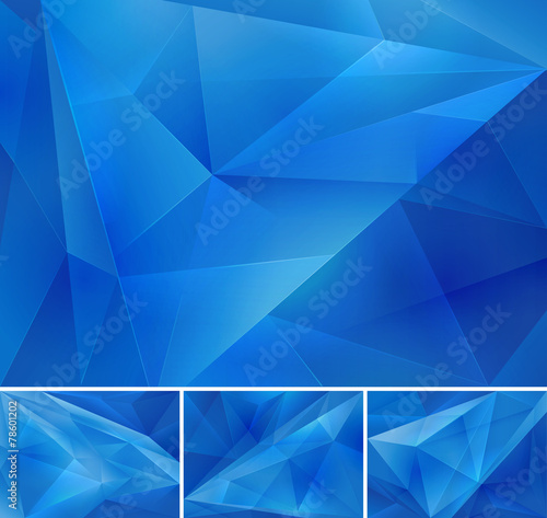geometric blue all