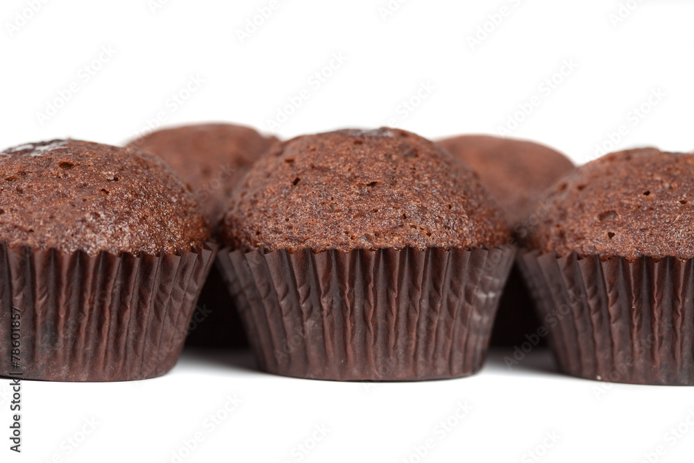 chocolate cupcakes muffins on white chocolate cupcakes muffins on white