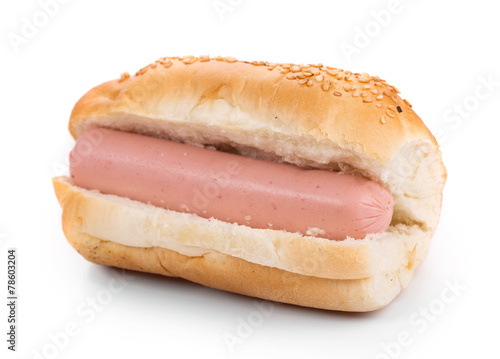 Hotdog with sausage roll.