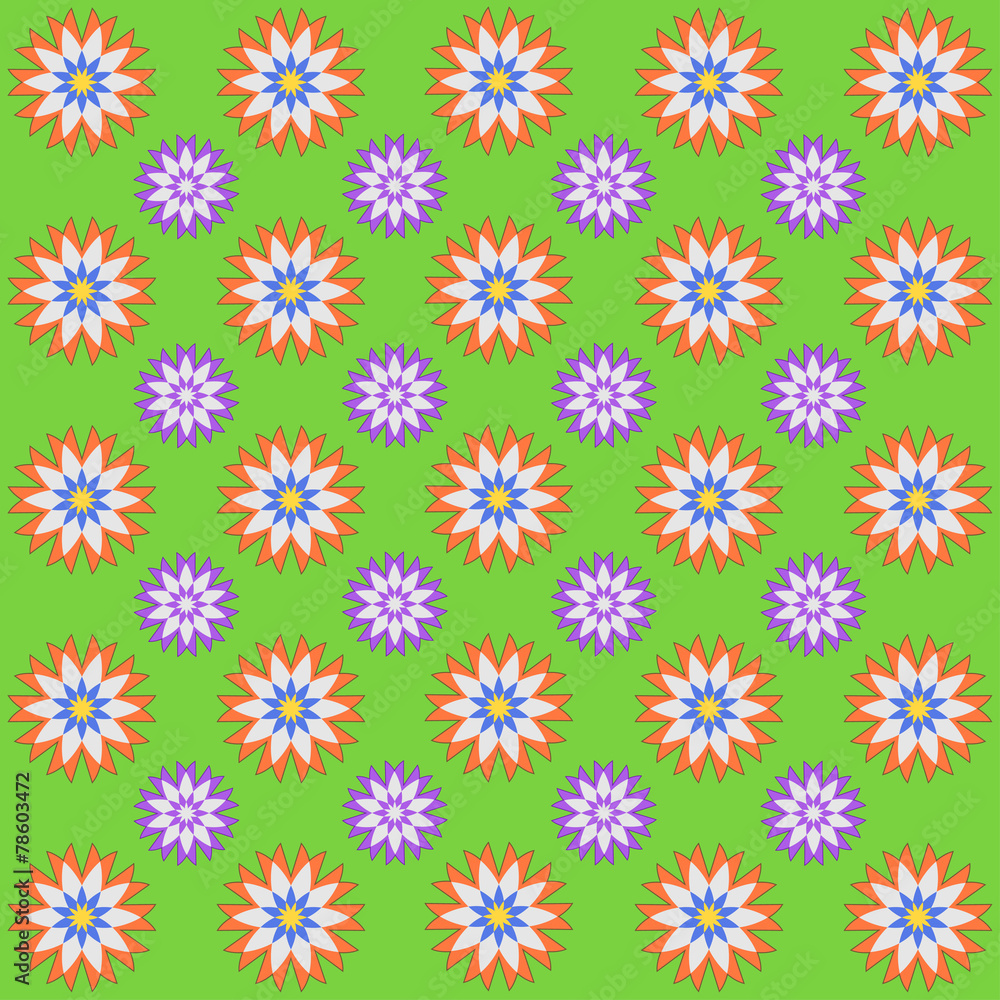 Spring decorative background with flowers