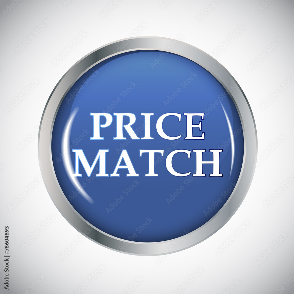 Price Match Label Vector Illustration Price Match Label Vector Illustration