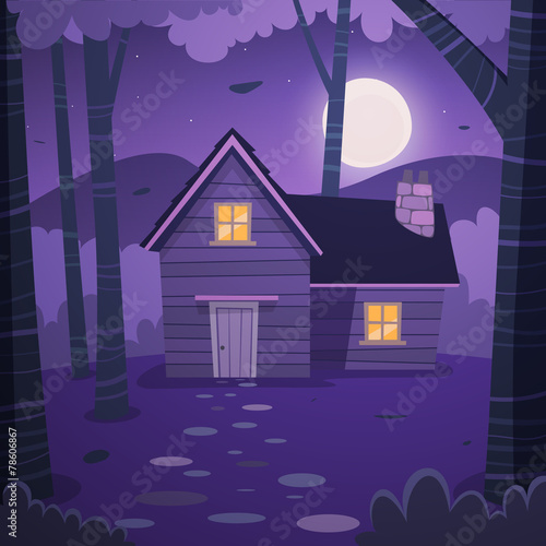 Cabin in woods