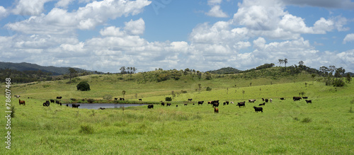 Queensland Cloudy Sky Summer Rural Scene