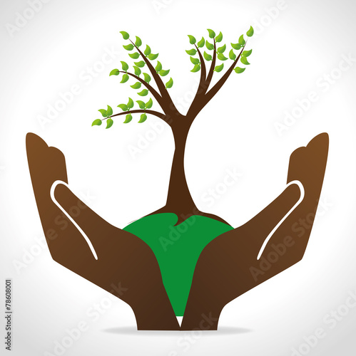 Ecology design, vector illustration.