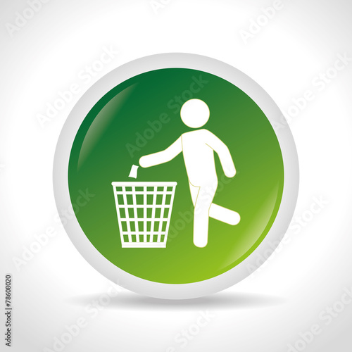 Ecology design, vector illustration.