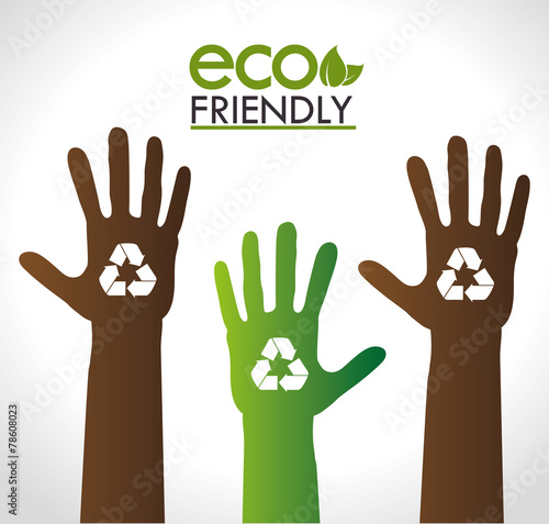 Ecology design, vector illustration.