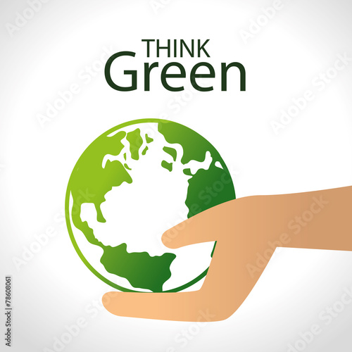 Ecology design, vector illustration.