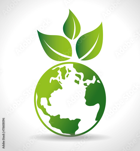 Ecology design, vector illustration.