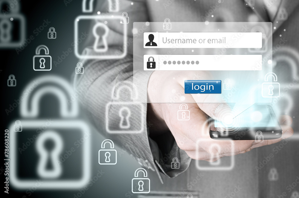 Fototapeta premium login and password