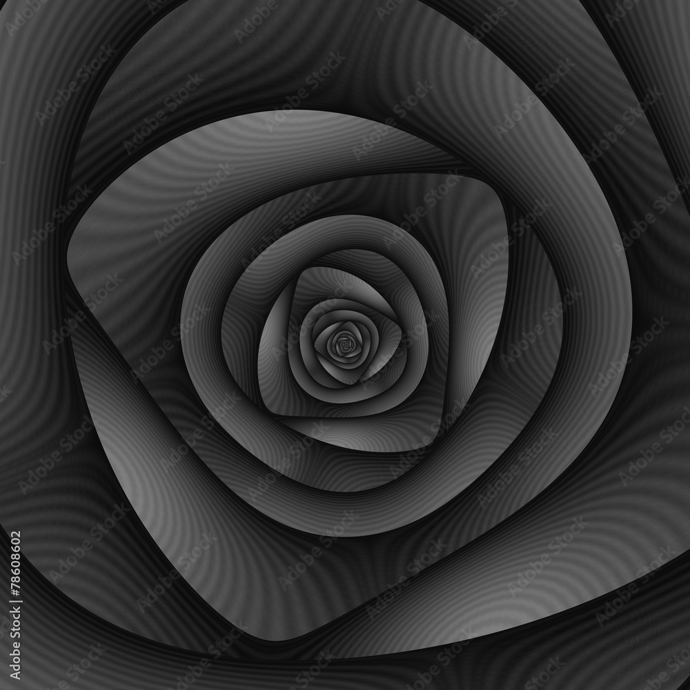 Fototapeta premium Spiral Labyrinth in Monochrome