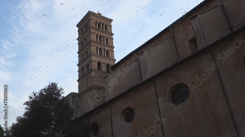 Sant Alessio romanesque basilica in Rome, italy photo