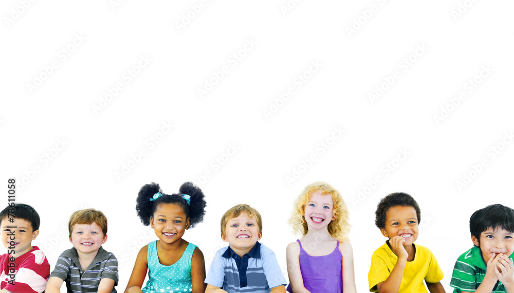 Children Kids Happines Multiethnic Group Cheerful Concept Children Kids Happines Multiethnic Group Cheerful Concept