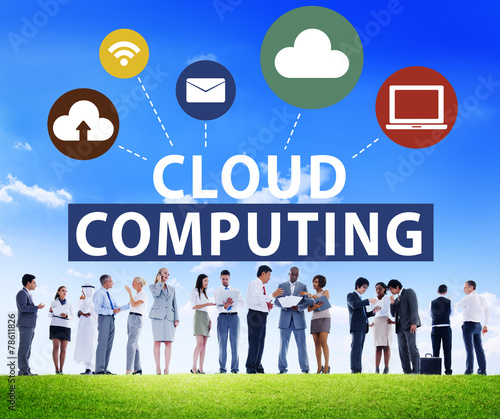 Cloud Computing Network Online Internet Storage Concept